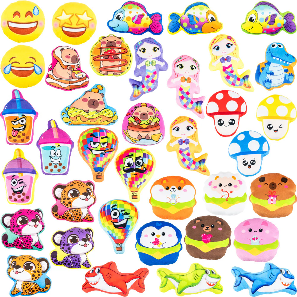 Assorted Printed Plush 4in to 5in Assortment #4