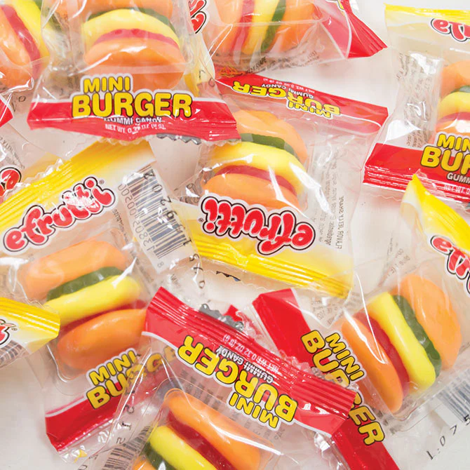 eFruitti® Mini Burger Gummies - Image 2