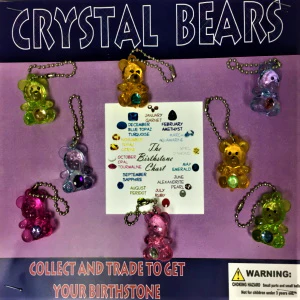 Crystal Bear Birthstones 2" Capsules