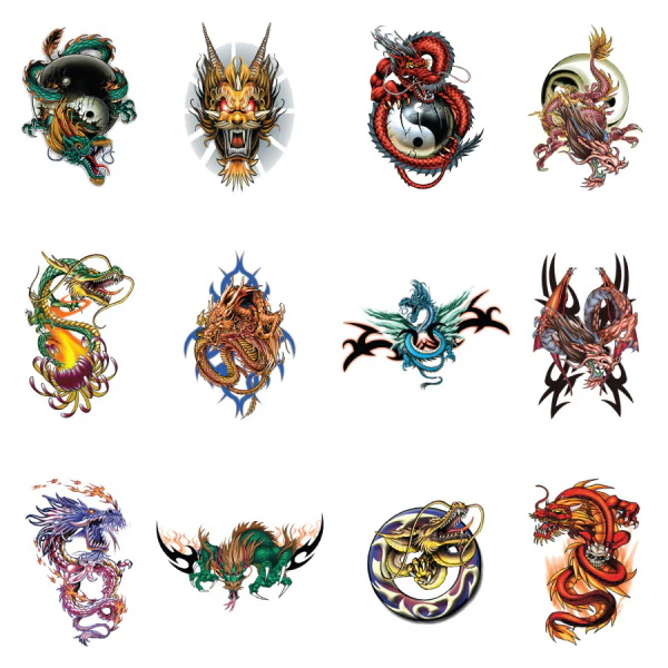 Dragon Temporary Tattoos - Image 2