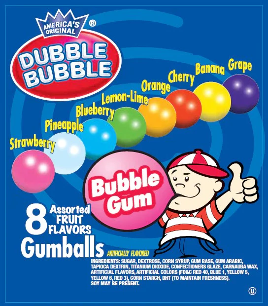 Dubble Bubble Assorted Gumballs (.86"/1640 count) - Image 3