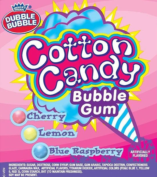 Dubble Bubble Cotton Candy Gumballs (.92"/1300 count) - Image 3