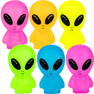 Glow-in-the-Dark Aliens 6in (12pcs) - Image 3