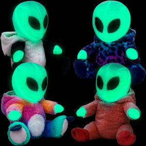 Medium Glow-in-the-Dark Aliens in Animal Costumes 10in Asst - Image 5