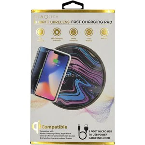 Round Metallic 10W Wireless Charging Pad (1ct.) - Image 2