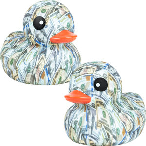 Rubber Deluxe Money Ducks 6in (12pcs) - Image 2