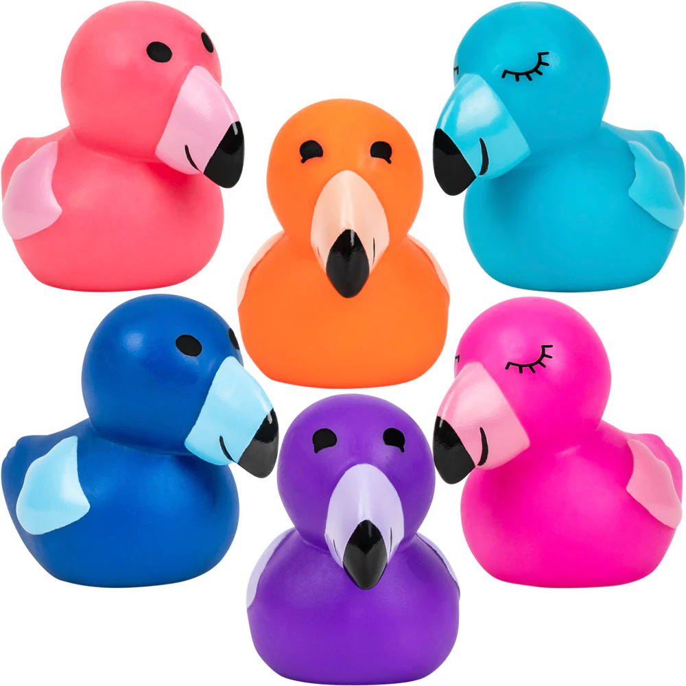 Rubber Flamingo Ducks 2.5in