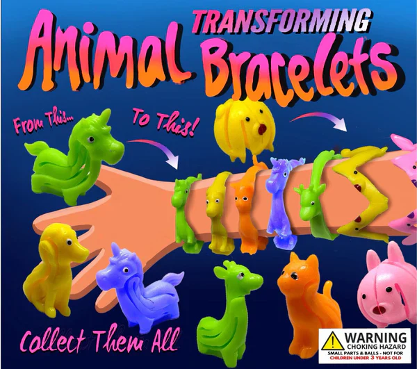 Transforming Animal Bracelets 2" Capsules