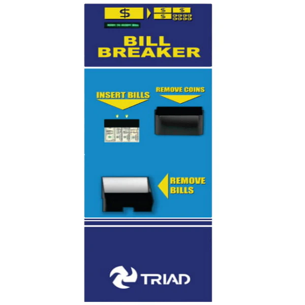 Triad 500RL Dual Rear Load Bill Breaker Change Machine